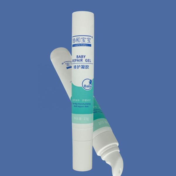 Cosmetic Aluminum Packaging Tube Metal Massage Square Applicator Vibration Zinc Alloy Applicator for Eye or Face Cream
