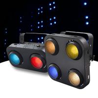 200W Cob LED Par Can Stage Light Warm White or RGB 2 Eyes LED Blinder Light DMX Audience Lights