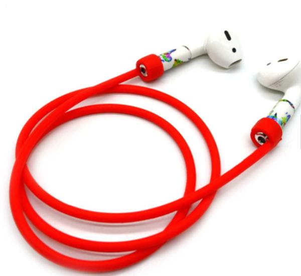 Waterproof Mobile Phone Accessories Anti - Lost Rope + Silicone Case + Earphone Hang Buckle + Earplug Cover