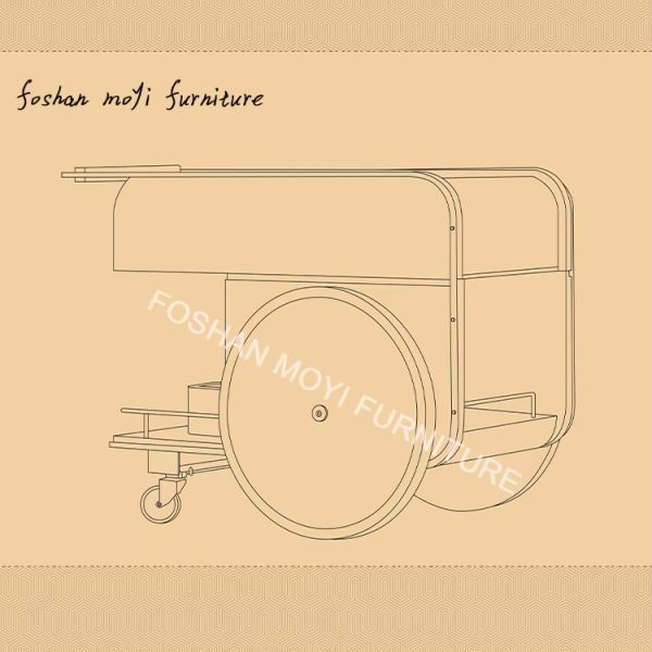 High-end hotel art design dining car