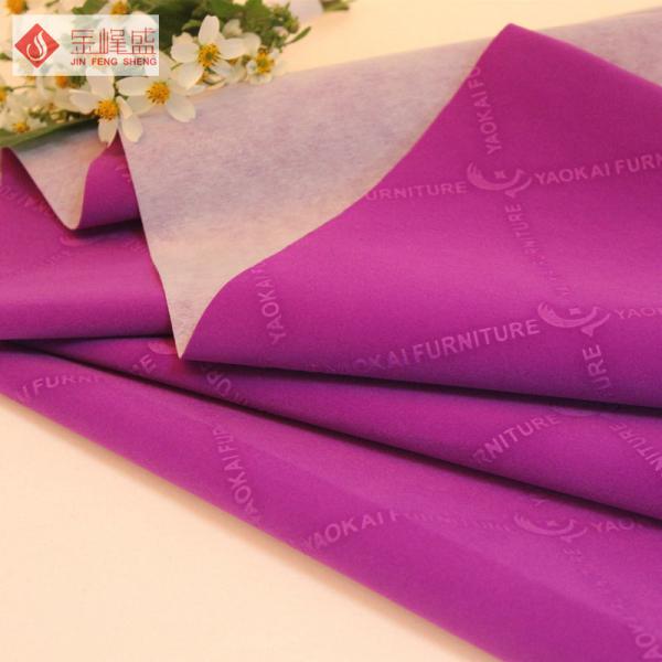 Soft Plush Purple / Pink Velvet Upholstery Fabric For Home Furniture , 100% Polyester