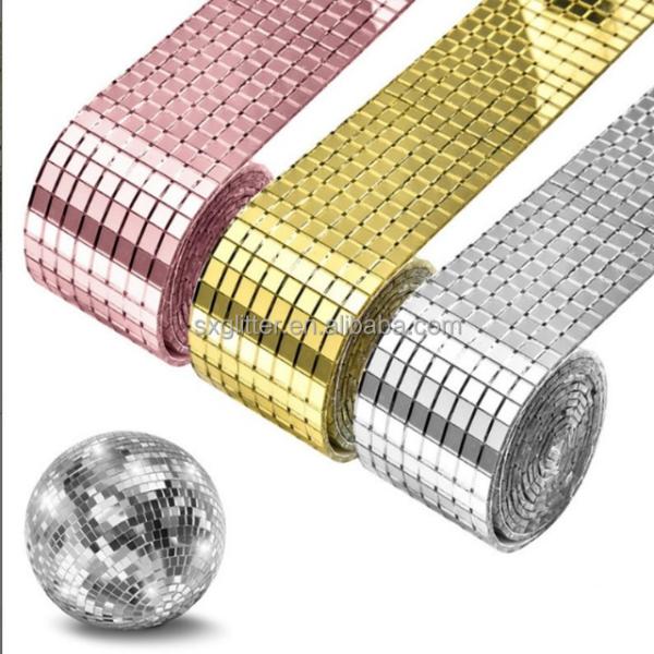 Glass Dome Mirror Ball Sticker Reflective Wall Sticker Silver Gold Rose Gold Mirror Balls Sticker for Wedding Decoration