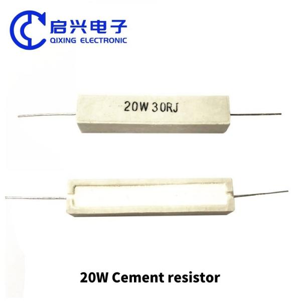 China fábrica resistor 1W 2W 3W 5W 11W 15W 17W 20W 25W resistor de cimento cerâmico resistores de cimento
