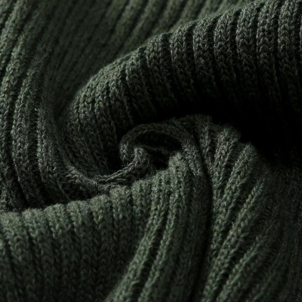 Men Olive Green Knitted Autumn Winter Keep Warm Thickness Combat Sweater Outdoor Tactical Pullover