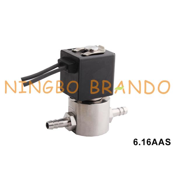 6.5 мм шланг Барб Противокоррозионная изоляция соленоидный клапан для химической кислоты щелочной