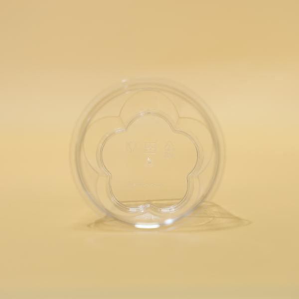 Food Grade Clear PS Plastic Drinking Glasses With Lid In Party And Outdoor