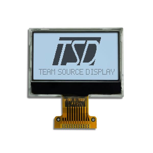 A RODA DENTEADA positiva LCD indica 25.58x6 que a área ativa 128x64 pontilha o ângulo de visão de 6 horas