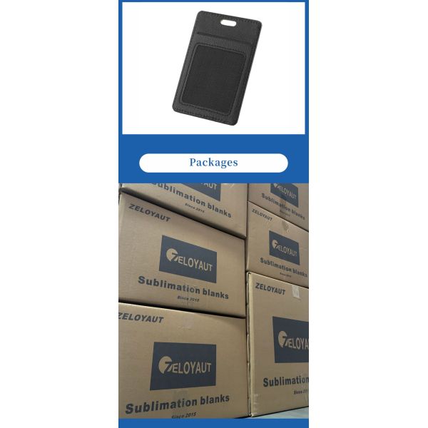 Custom Personalized Shiny White Sublimation PU Leather Luggage Tag Card Holder for Promotional & Business Gifts