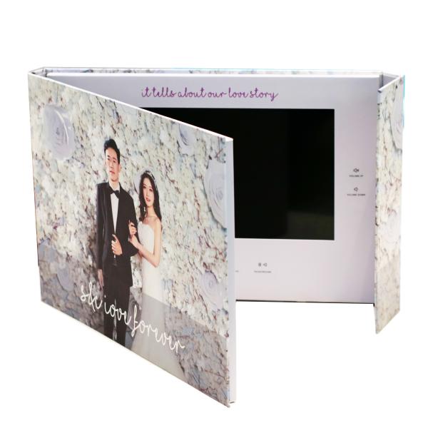 Paper Craft LCD Screen Invitation Card , 10.1 Inch 128MB Video In Print Brochure