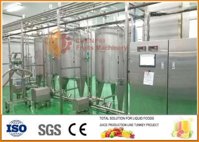 SS304 Blending System , High Effiency Complete Juice And Jam Blending line