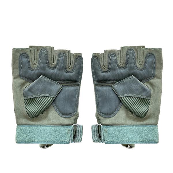 Protection Safety Training Gloves Green Half Finger Customized for Ultimate Protection