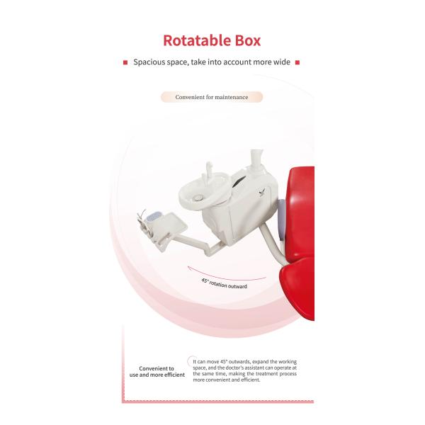 Electricity PU Cushion Patient Dental Chairs 12mm Frame
