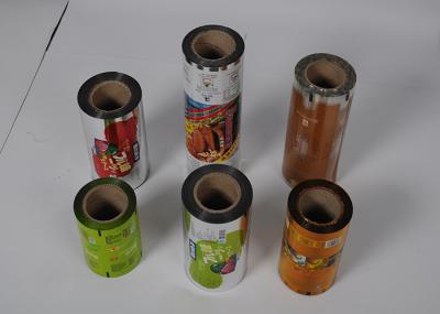 Food Grade Plastic Packaging Film Roll , Custom  Printed Automatic Packing plastic Film Roll