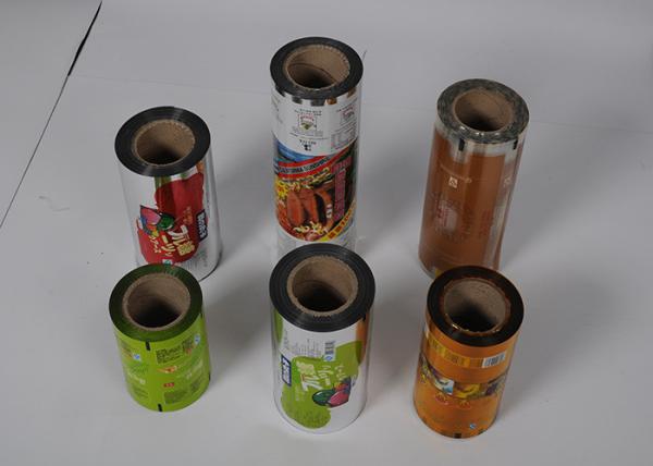 Food Grade Plastic Packaging Film Roll , Custom  Printed Automatic Packing plastic Film Roll