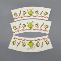 Food Grade Paper Cup Fan High Bulk PE Coated For Hot Drink