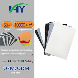 30x30cm PET Acoustic Board Sound Absorption Flame Retartant Sound Dampening