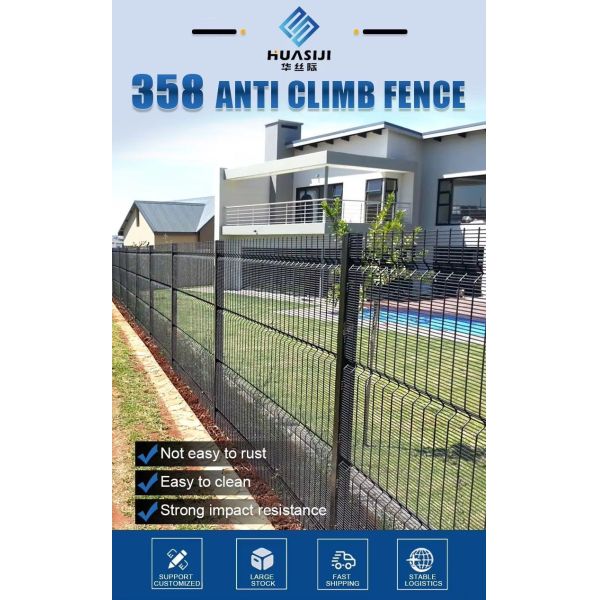 Hot Dip Galvanized Security Fencing Anti Climb 358 12.7*76.2mm