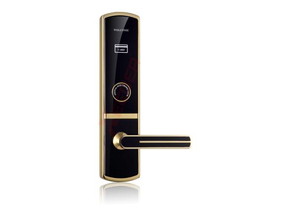 L1719FJ Hotel Lock System ANSI Mortise Matt Finish Stainless Steel Handle