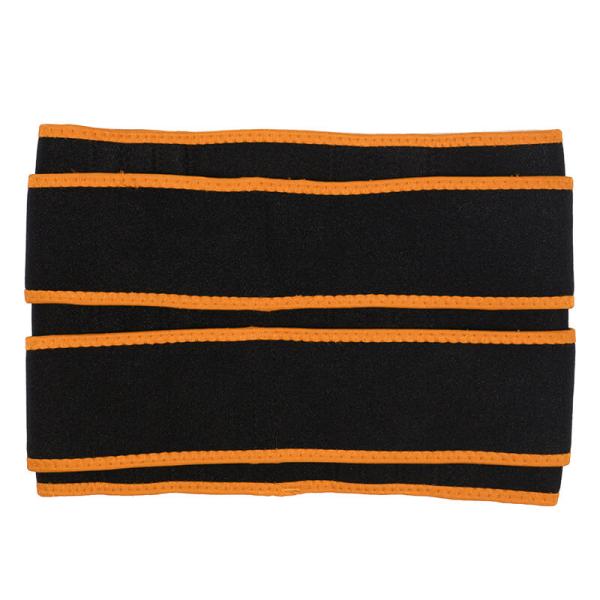 Разминка женщин вспотела пояс спортзала кнопки велкро пояса оранжевый для живота