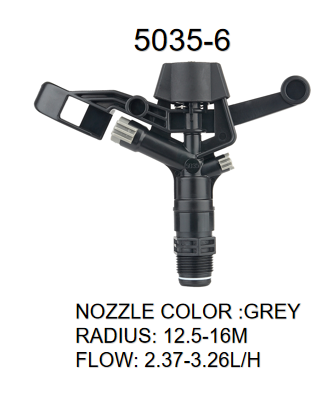 Agriculture Irrigation Engineering Plastic End Swing Nozzle Portable Sprinkler System