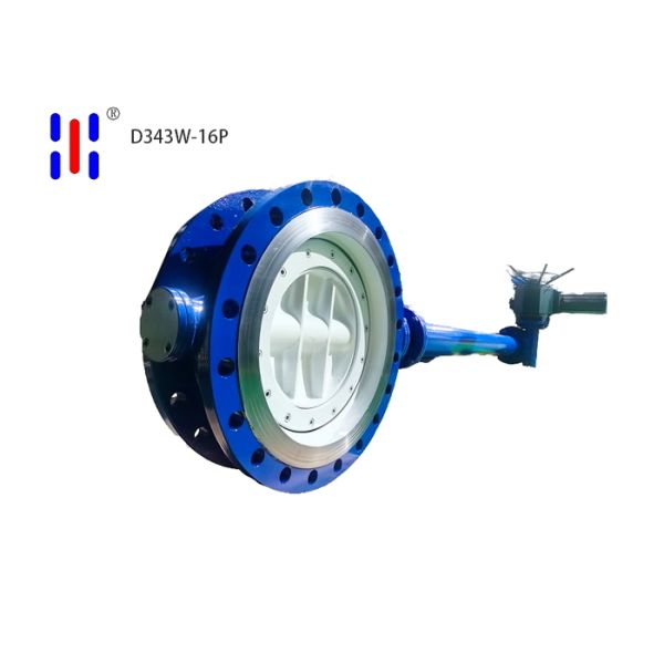PN16 Extended Stem Butterfly Valve Soft Seal 304 Stainless Steel Flanged