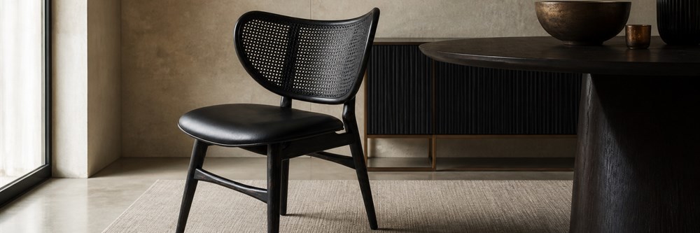 Curved Back Dining Chair  CYC-029-BLK