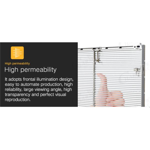 Экран 1000x500mm СИД высокой стены СИД проницаемости прозрачной видео- на открытом воздухе прозрачный