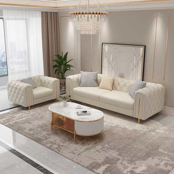 2 Seater Leisure High Back Sectional Lazy Sofa For Living Room Furniture