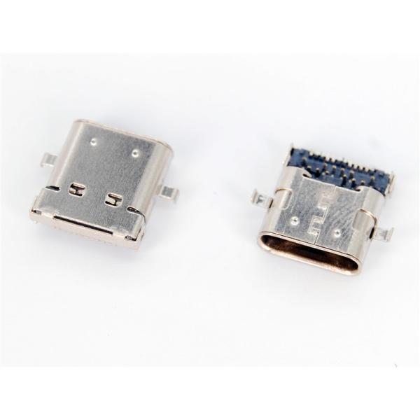Right Angle Female USB Type C Connector 24PIN SMT USB 3.1 Standards， HULYN