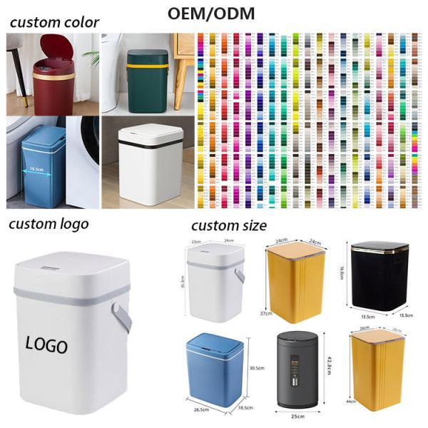 12L Smart Sensor Trash Can Home Intelligent Trash Can  with Odor Filter Touchless Self Sealing Bin