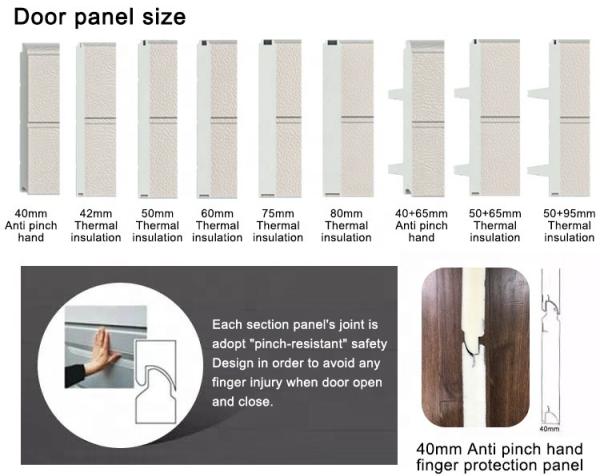 Large Industrial Workshop Door and Insulated Sectional Industrial Doors With Smart Garage Door Openers
