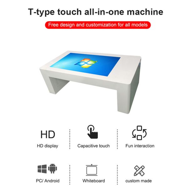 43 inch object recognition restaurants smart digital interactive price multitouch coffee table with android