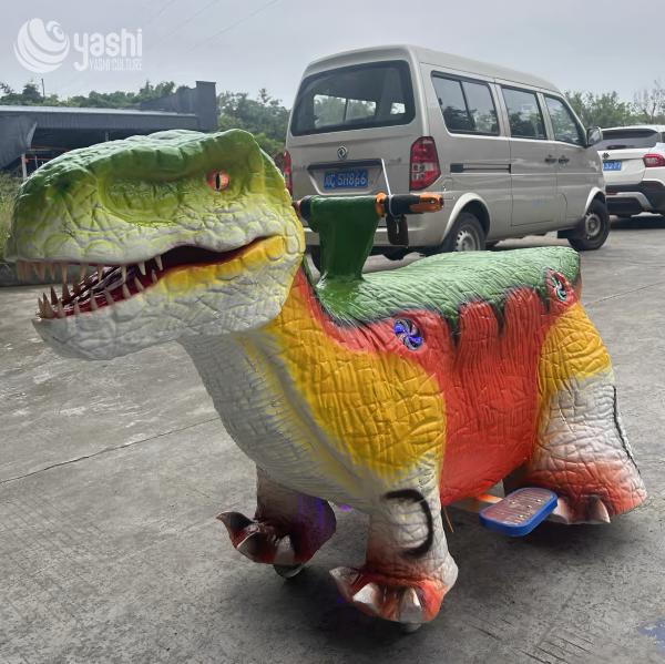 Silicone Outer Skin Children'S Dinosaur Electric Car 5-10m For Shopping Malls