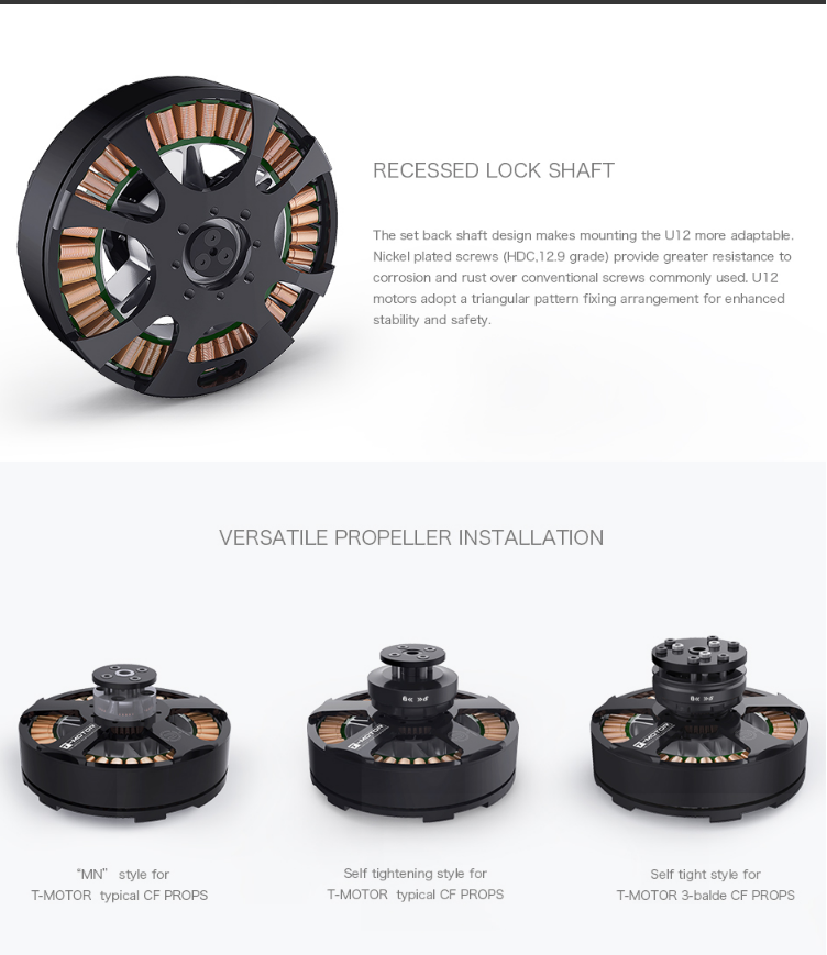 Wholesale Price T-MOTOR U12 90KV Brushless Motor For Quadruped Robot MIT Cheetah High Quality