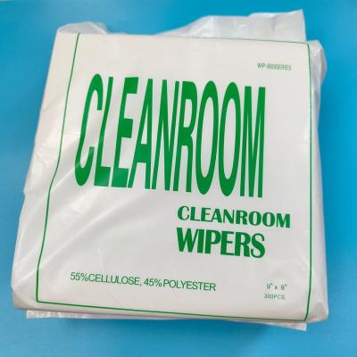 Lint Free 56g Polyester Cleanroom Wipes 9 Wear Resistance Cleaning Paper