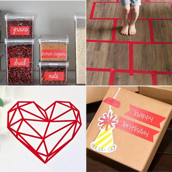 wholesale red black crepe paper masking tape