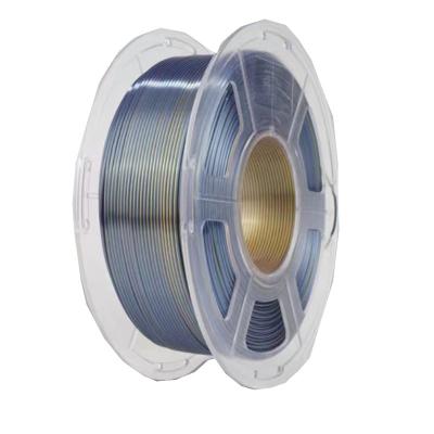 Dual Color Black Gold Silk Filament PLA Professional 3D Printer Toughness Enhanced
