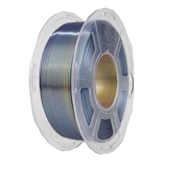 Dual Color Black Gold Silk Filament PLA Professional 3D Printer Toughness Enhanced