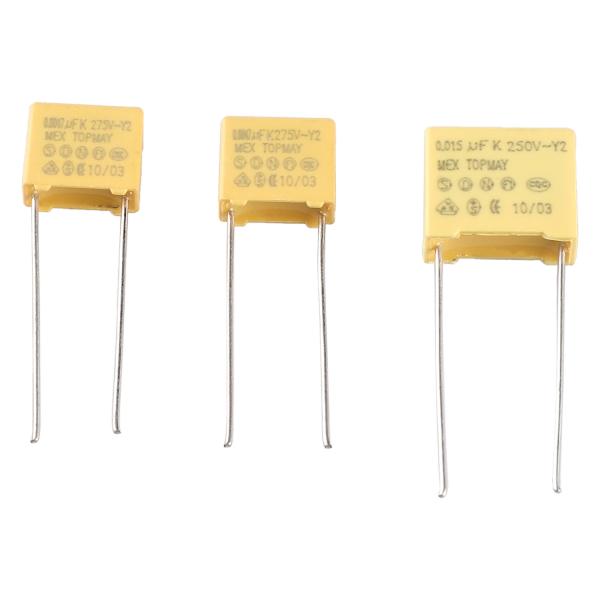 Safety Y2 EMI Suppression Capacitor Metallized 0.0047uF 300VAC