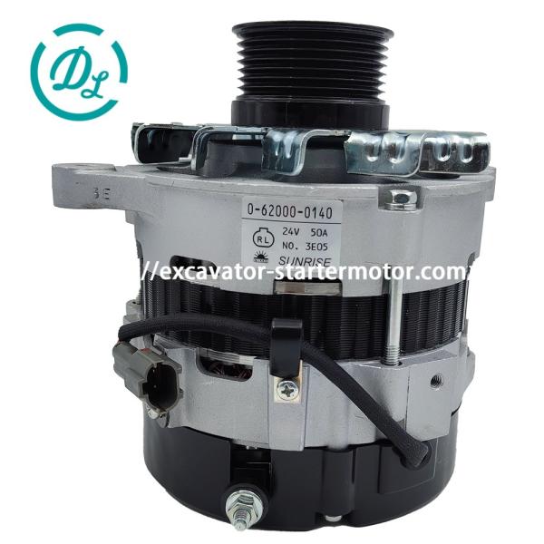 0-62000-0140 8-98092112-1 Alternator Excavator 4JJ1 Engine 714/40526