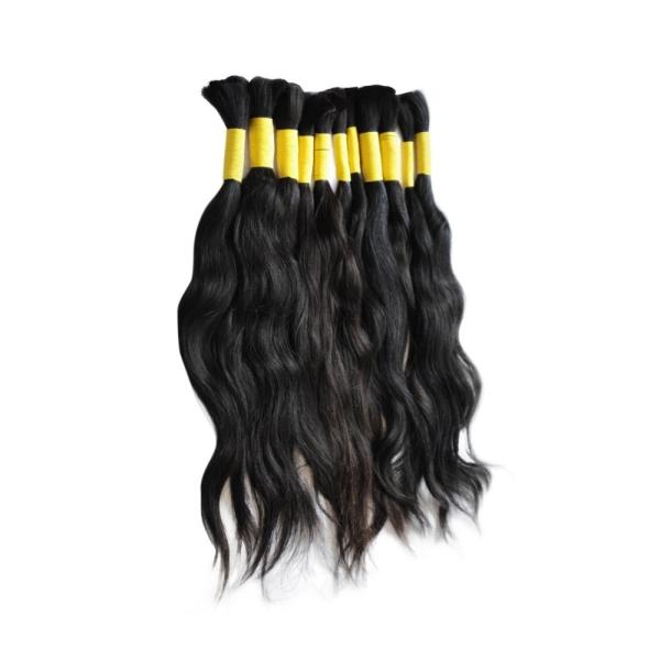 100g/pack Virgin Natural European Blonde/Silver/Grey Wet and Wavy Human Braiding Hair Bulk