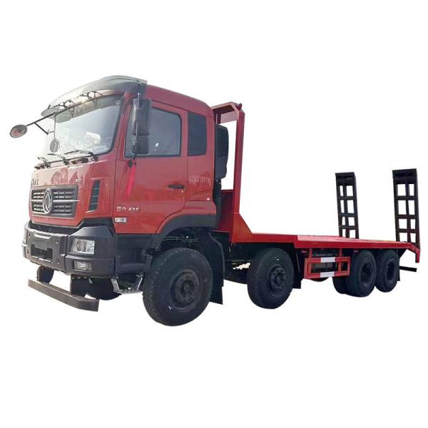 Chine 30 tonnes Grand camion de récupération à lit plat Dongfeng 8x4 camion de traction à lit plat