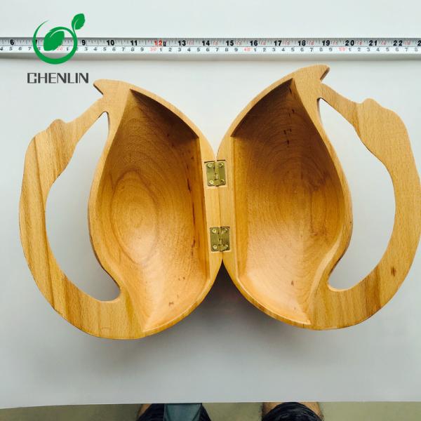 ISO9001 Ancient Wooden Clutch Bag Customized Shaped Hand Carved
