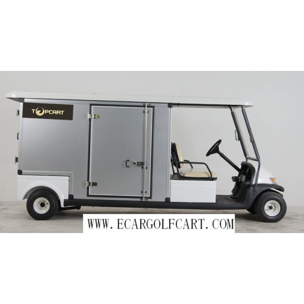 Hotel Custom Electric Golf Carts Electric Utility Carts With 48v Battery Power , Aluminum Box