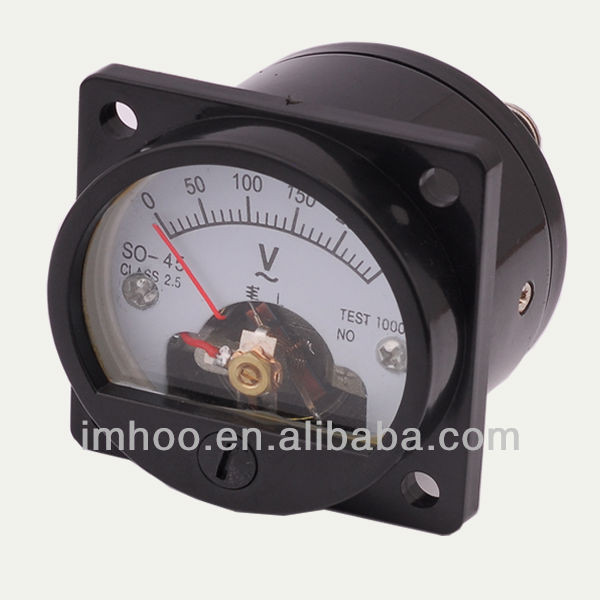 Round Analog Ac Ammeter & Voltmeter S0-45 Analog Panel Voltmeter
