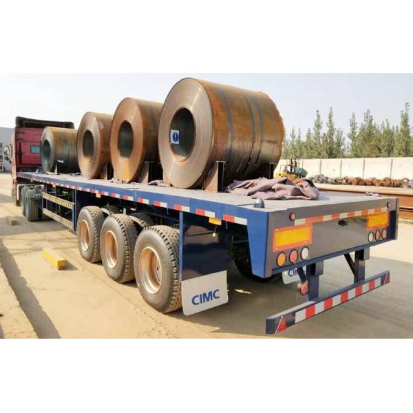 3 Axle Air Suspension 45Ft 60T Flatbed Semi Trailer