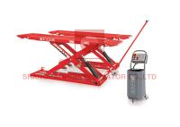Rising Fling  Mid Position Electric Hydraulic Car Scissor Lift With Safety Alarm Device
