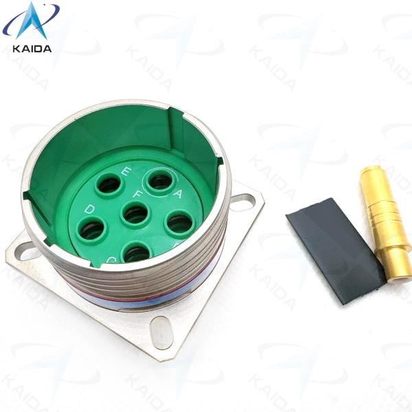 7A Current Rating MIL-DTL-38999 Series Ⅲ Threaded Coupling Type Connector for Harsh Industrial Environments.D38999 /20FH06PN，TV series，8D series，Twinax Contacs,Elecctroless nicekl
