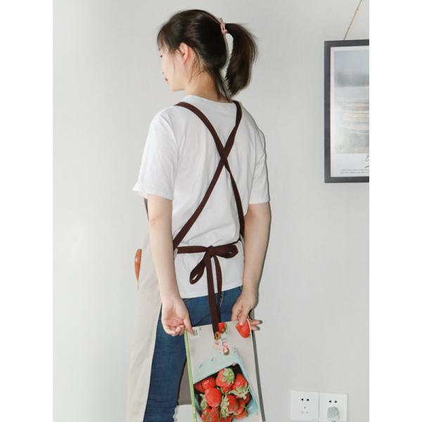 Summer Fresh Light Color Practical Kitchen Cooking Apron