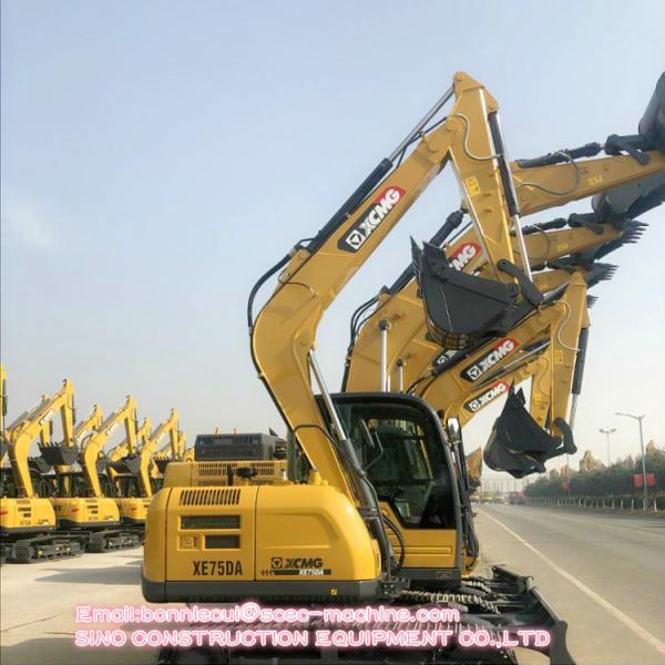 XCMG Crawler Excavator Machine XE75D 7.5 Ton Road Construction Machinery